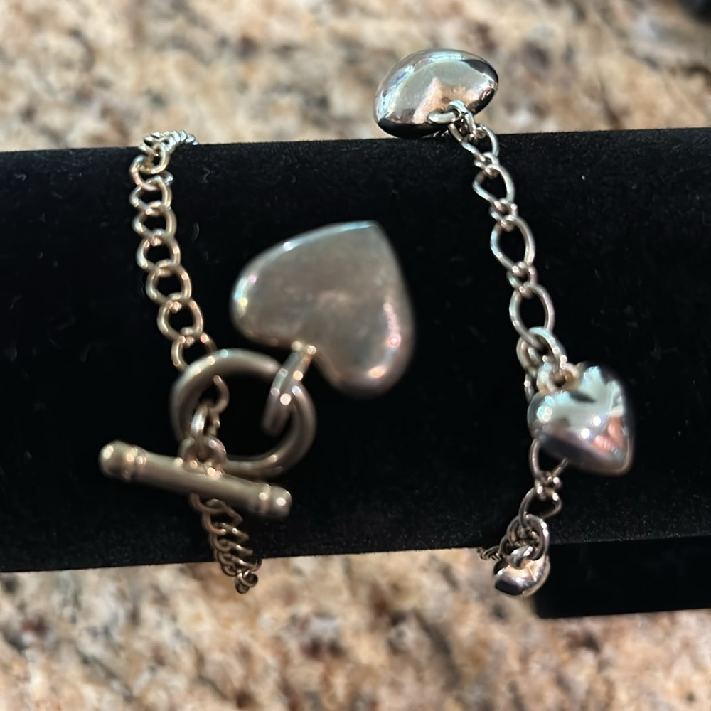 Silver Heart Charm Bracelet (2)